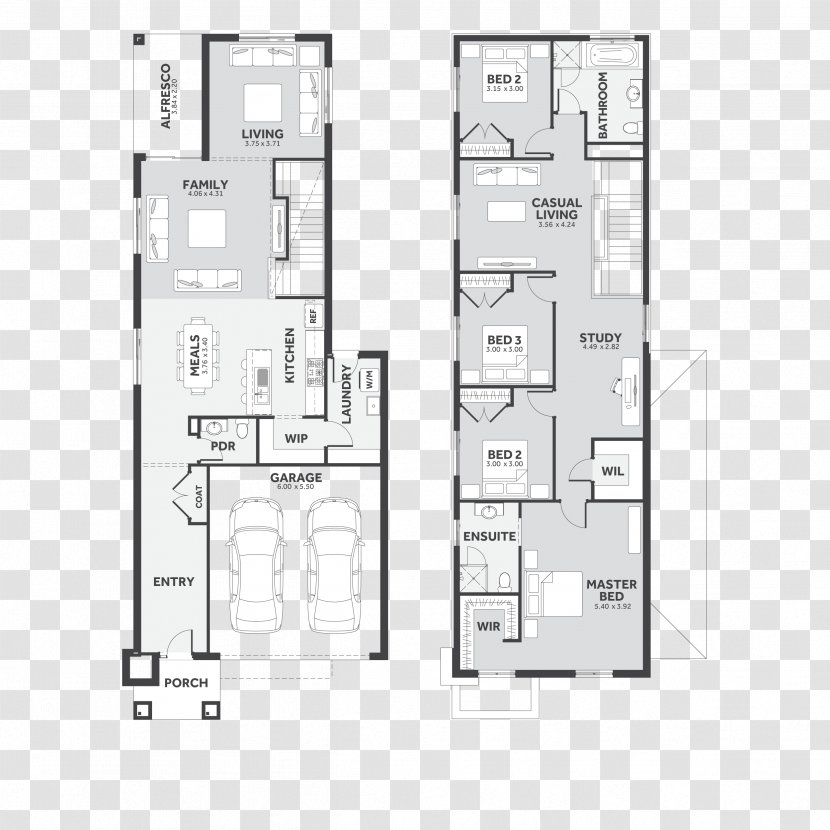 Floor Plan Furniture Line Transparent PNG