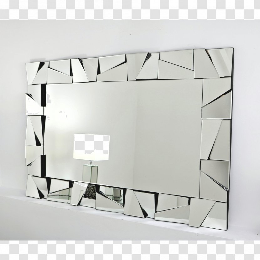 Mirror Glass Rectangle Silver - Gold Transparent PNG