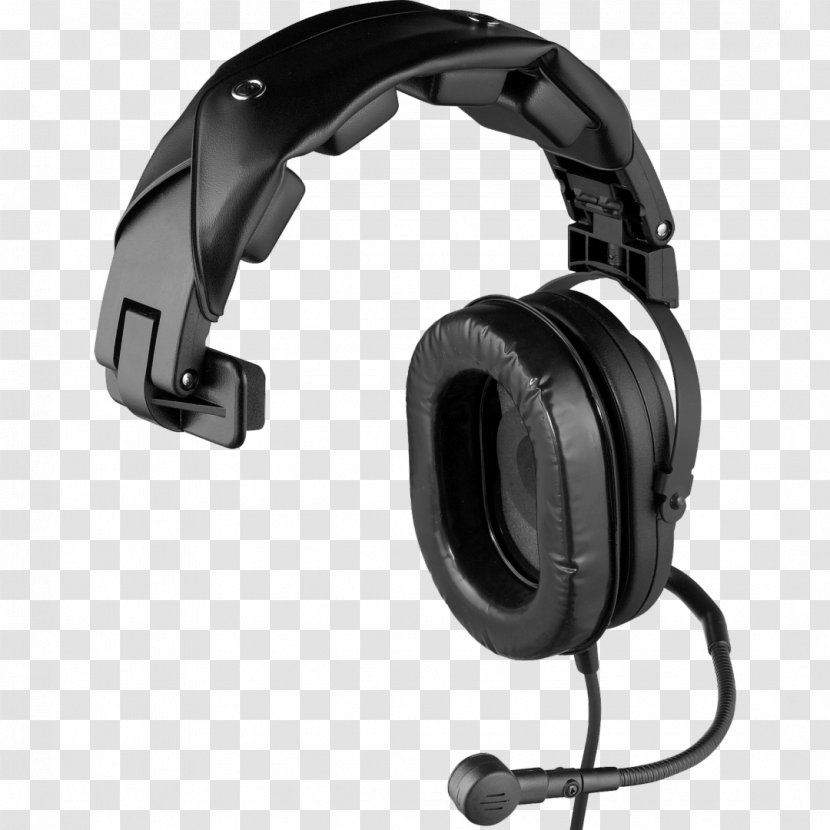 Noise-canceling Microphone Headphones Telex HR-1 - Technology - Single Sided Headset With Boom Mic, Ear Headsets Active Noise ControlMicrophone Transparent PNG