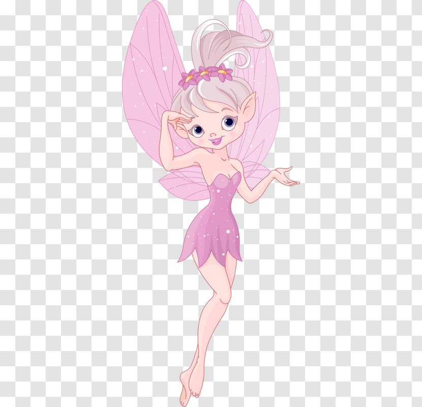 Elf Cartoon Magic - Silhouette - Pink Transparent PNG