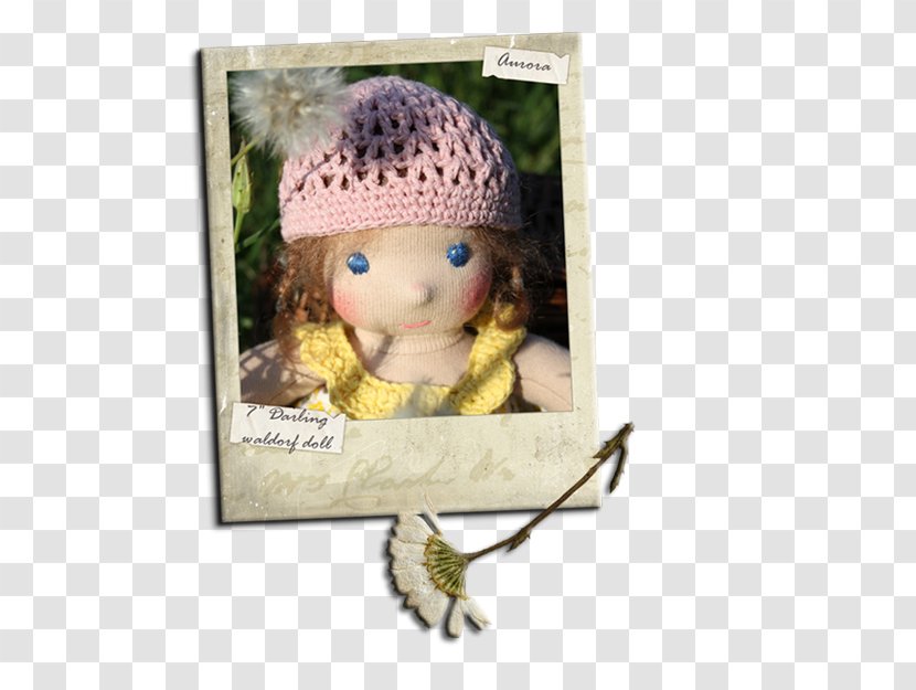 Waldorf Doll Knit Cap Crochet Beanie - Flower Transparent PNG