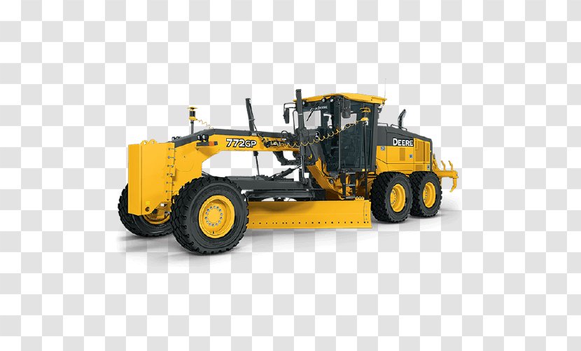 John Deere Caterpillar Inc. Grader Heavy Machinery Tractor - Construction - Parking Lot Striping Layout Transparent PNG