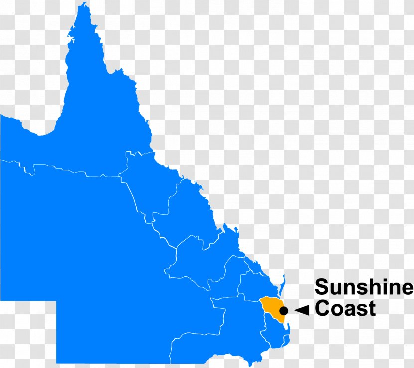Queensland Map Clip Art - Location Transparent PNG