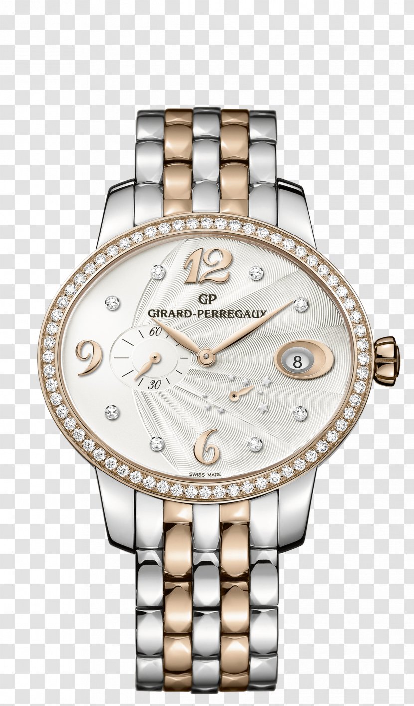 Girard-Perregaux Automatic Watch Silver Mido - Clock Transparent PNG