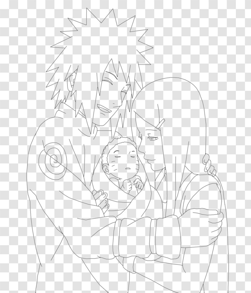 Line Art Homo Sapiens Character Sketch - Tree - Naruto Family Transparent PNG