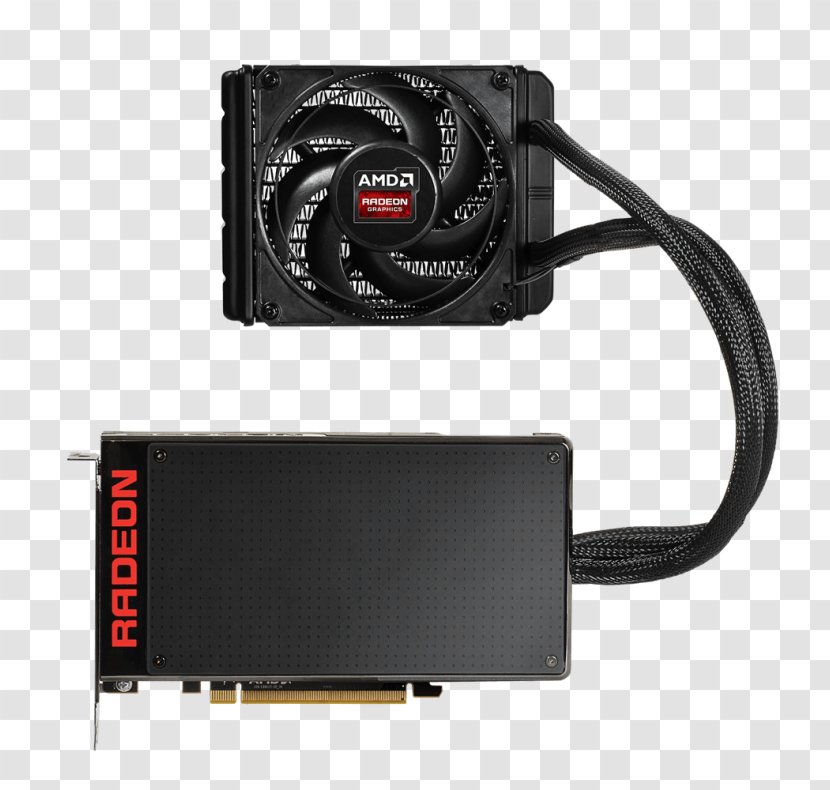 Graphics Cards & Video Adapters AMD Radeon R9 Fury X High Bandwidth Memory Gigabyte GV-R9FURYX-4GD-B Card - Amd Transparent PNG