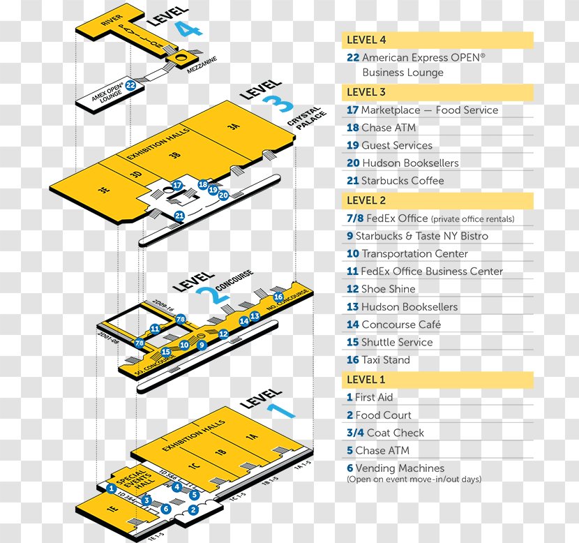 Jacob K. Javits Convention Center AES New York Diagram Floor Plan - Business - 3d Exhibition Hall Transparent PNG