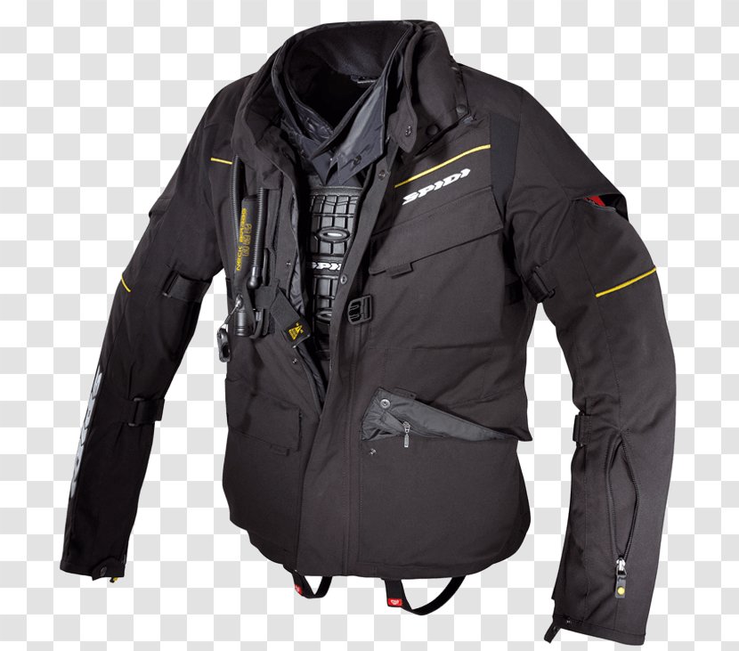 Leather Jacket Dainese Air Bag Vest Motorcycle - Goretex Transparent PNG