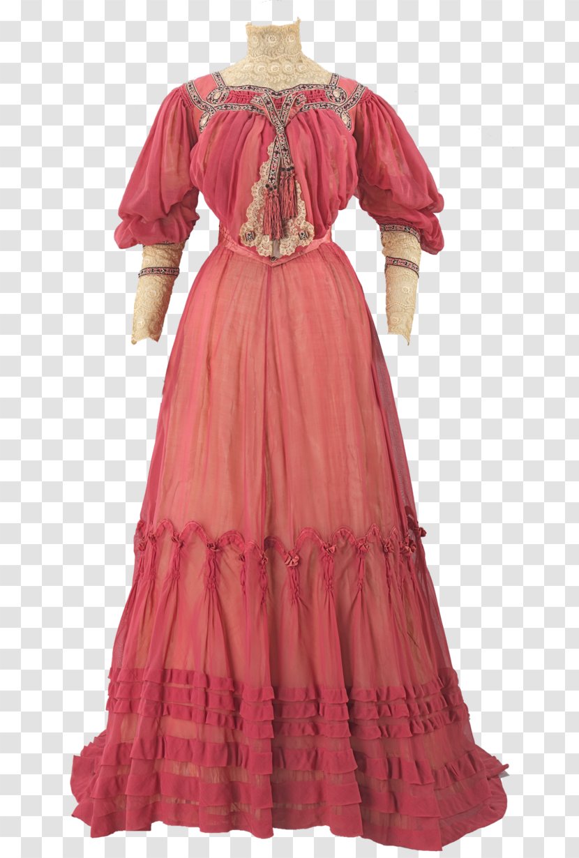 Dress Clothing France Fashion Gown - Peach - Red Transparent PNG