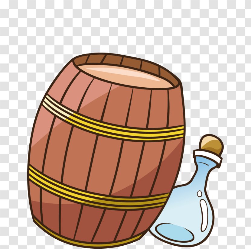 Cartoon Image Barrel Clip Art - Wine Transparent PNG