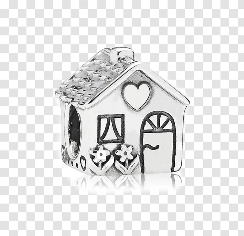 Pandora Charm Bracelet Sterling Silver Jewellery - Engraving - Sweet Small House Transparent PNG