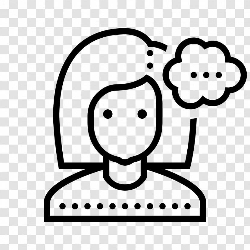 Dotty Dots User Share Icon - Monochrome - Thinking Transparent PNG