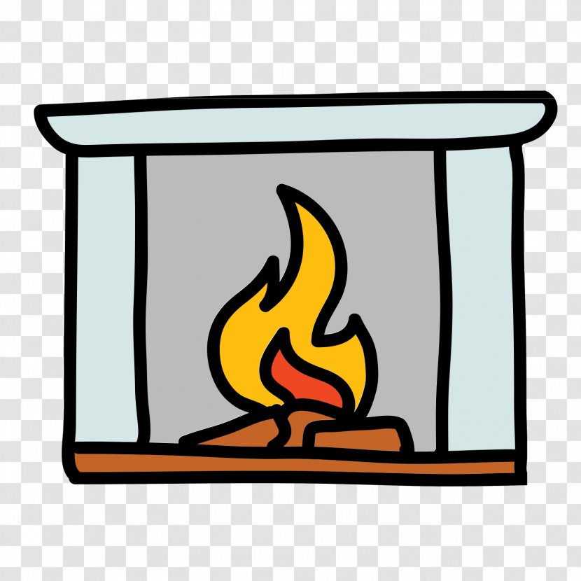 Cartoon Clip Art Image Fireplace - Drawing Transparent PNG