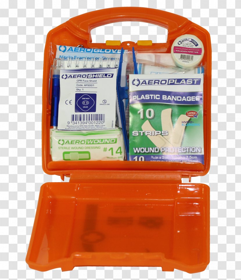 First Aid Supplies Kits Injury Plastic - Orange - Kit Transparent PNG