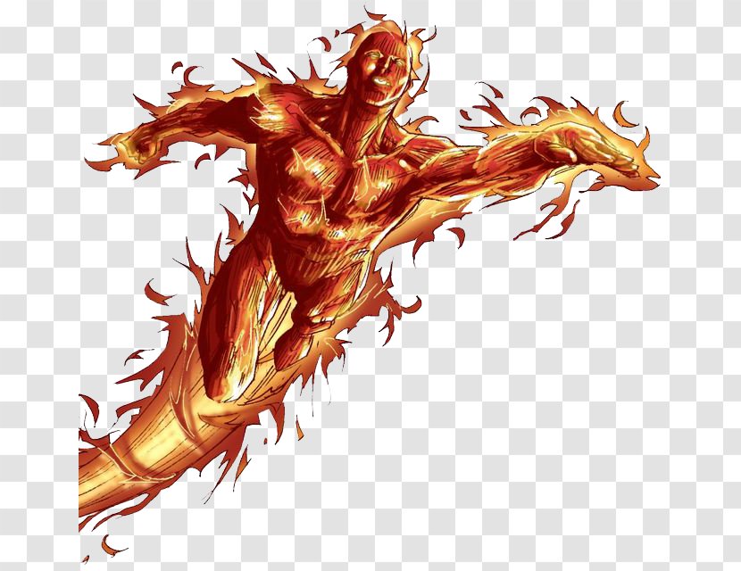 Human Torch Mister Fantastic Invisible Woman - Fictional Character - Photo Transparent PNG