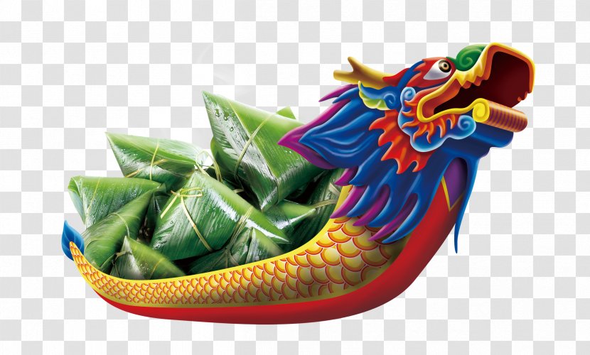 Zongzi Dragon Boat Festival Bateau-dragon Illustration - Run Dumplings Transparent PNG