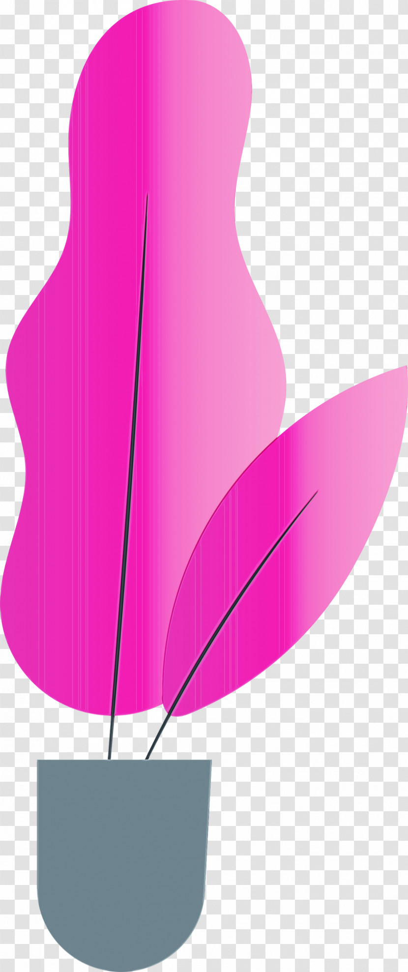 Petal Angle Leaf Line Pink M Transparent PNG