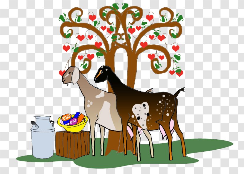 Reindeer Christmas Ornament Clip Art Illustration Food - Holiday - Boer Goat Transparent PNG