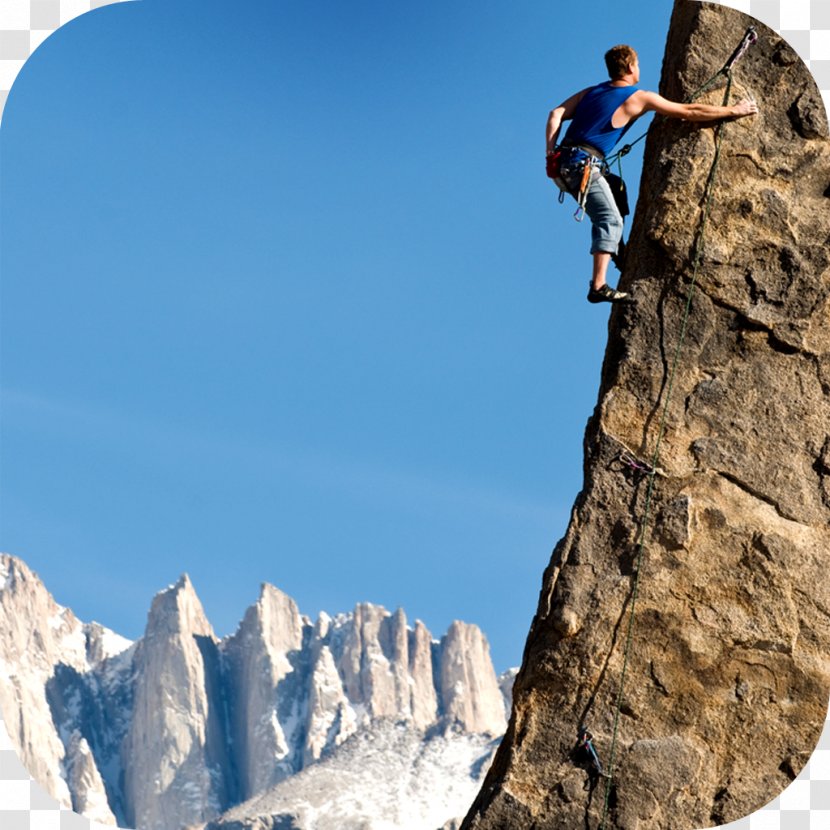 Rock Climbing Mountaineering Extreme Sport - Cliff Transparent PNG