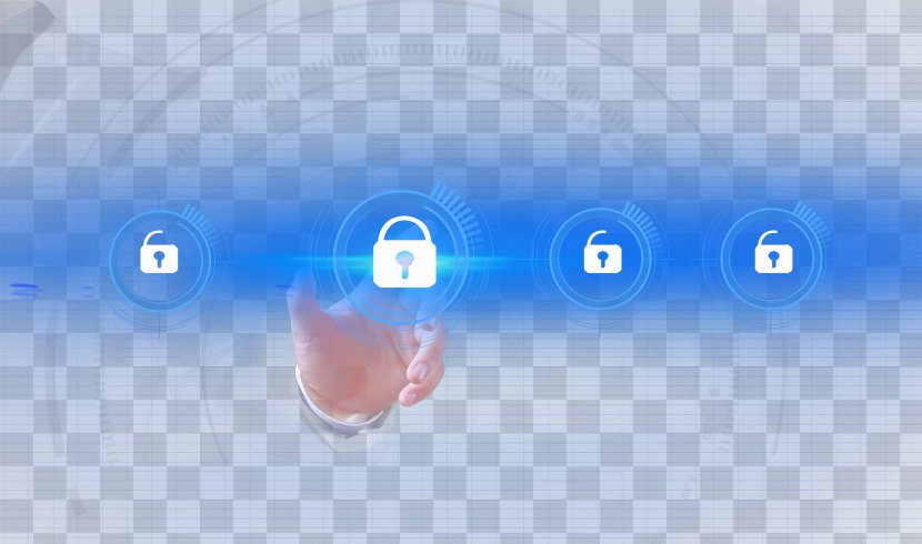 Technology Wallpaper - Computer - Fingerprint Unlock Transparent PNG