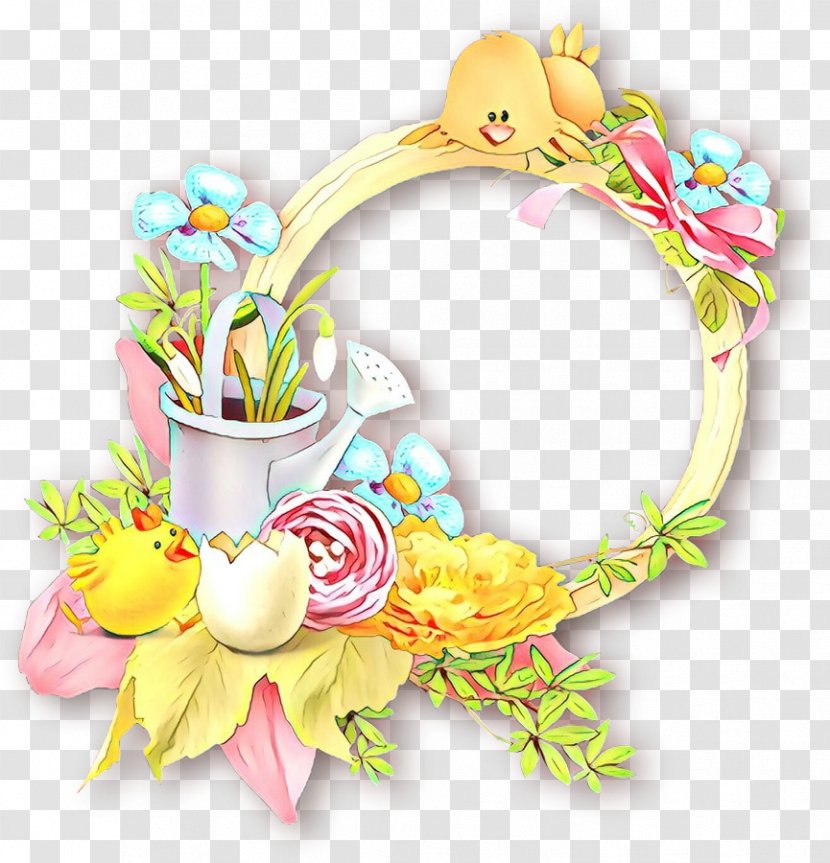 Easter Bunny Background - Floral Design - Plant Transparent PNG