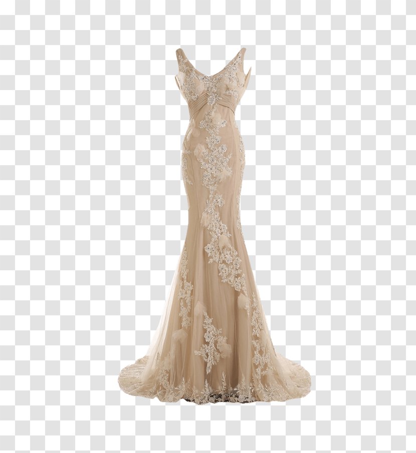 Wedding Dress Evening Gown Ball Train - Formal Wear Transparent PNG