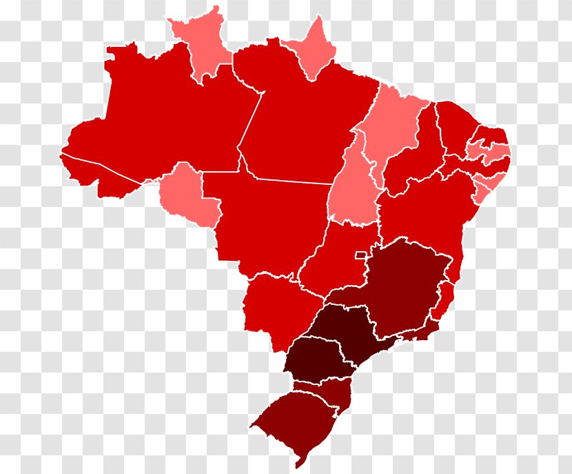 Brazil Vector Map - Stock Photography Transparent PNG