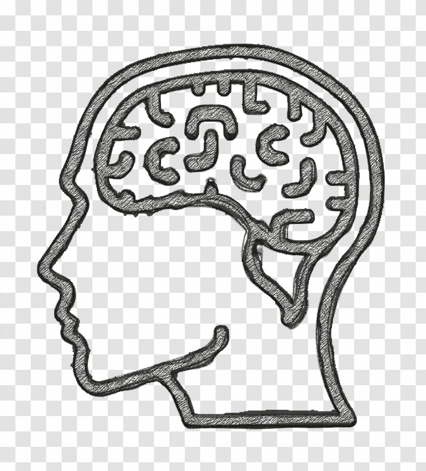 Human Mind Icon Brain - Head - Line Art Transparent PNG