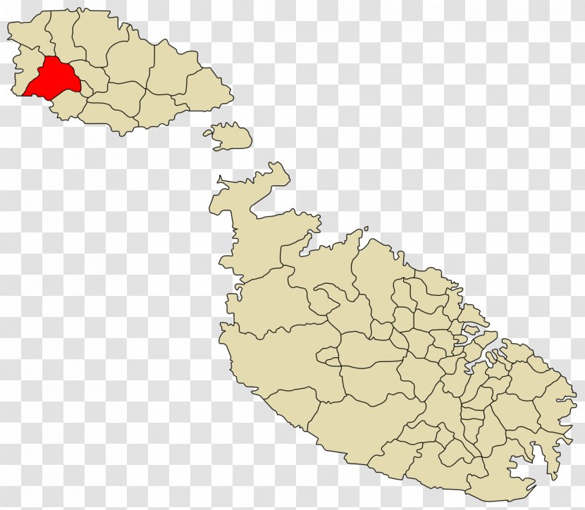 Southern Region, Malta Qormi Rabat Victoria South Eastern Region - Map Transparent PNG