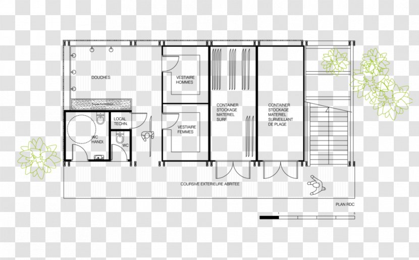 Architecture Floor Plan ATS Surf Shop Mairie De Plouharnel - Media - Usine Transparent PNG