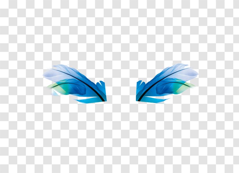 Blue Cartoon Wing Download - Comics - Hand Painted Wings Decorated Transparent PNG