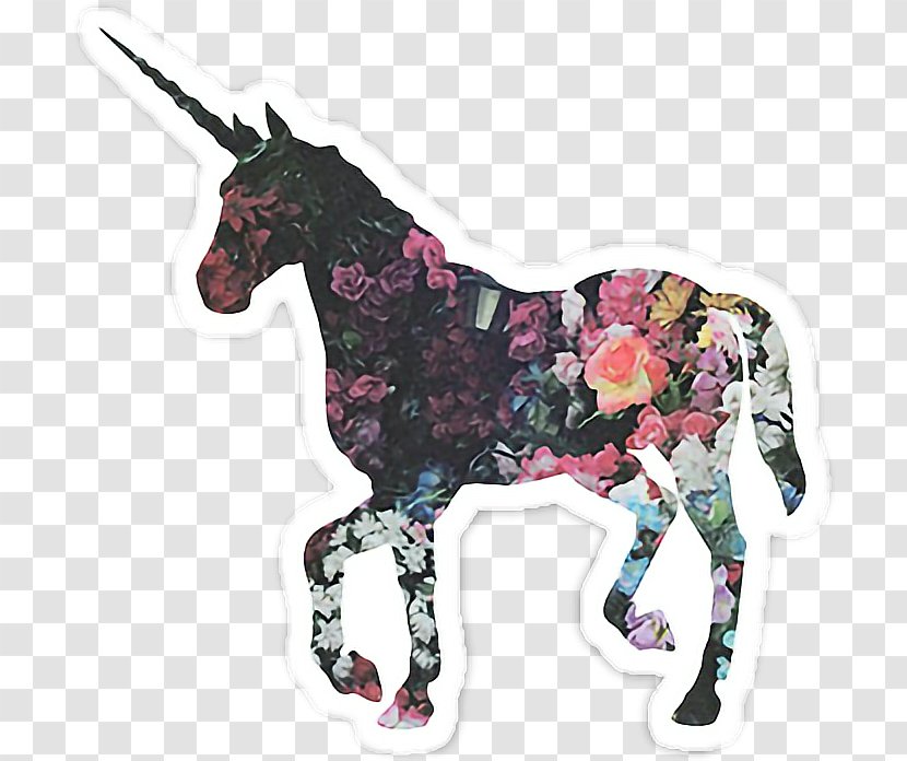 Desktop Wallpaper Photography Canvas - Fictional Character - Floral Unicorn Transparent PNG