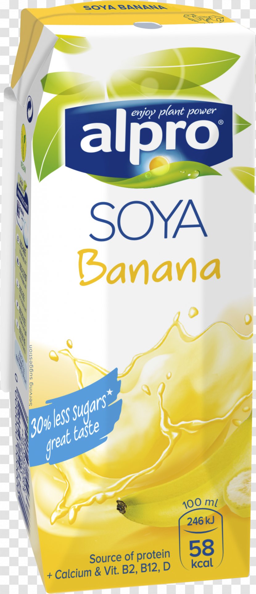 Soy Milk Soybean Cream Alpro - Drink Transparent PNG