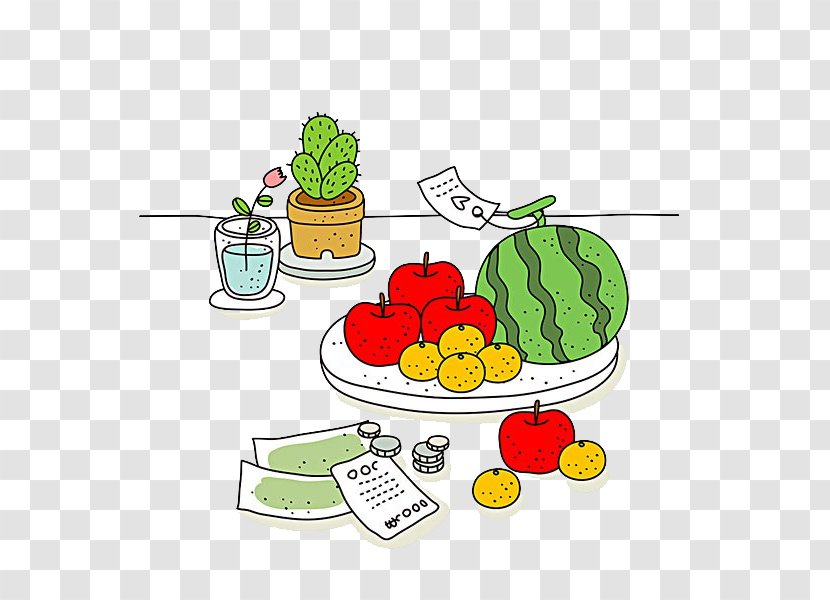 Illustration - Royaltyfree - Table Fruit Transparent PNG