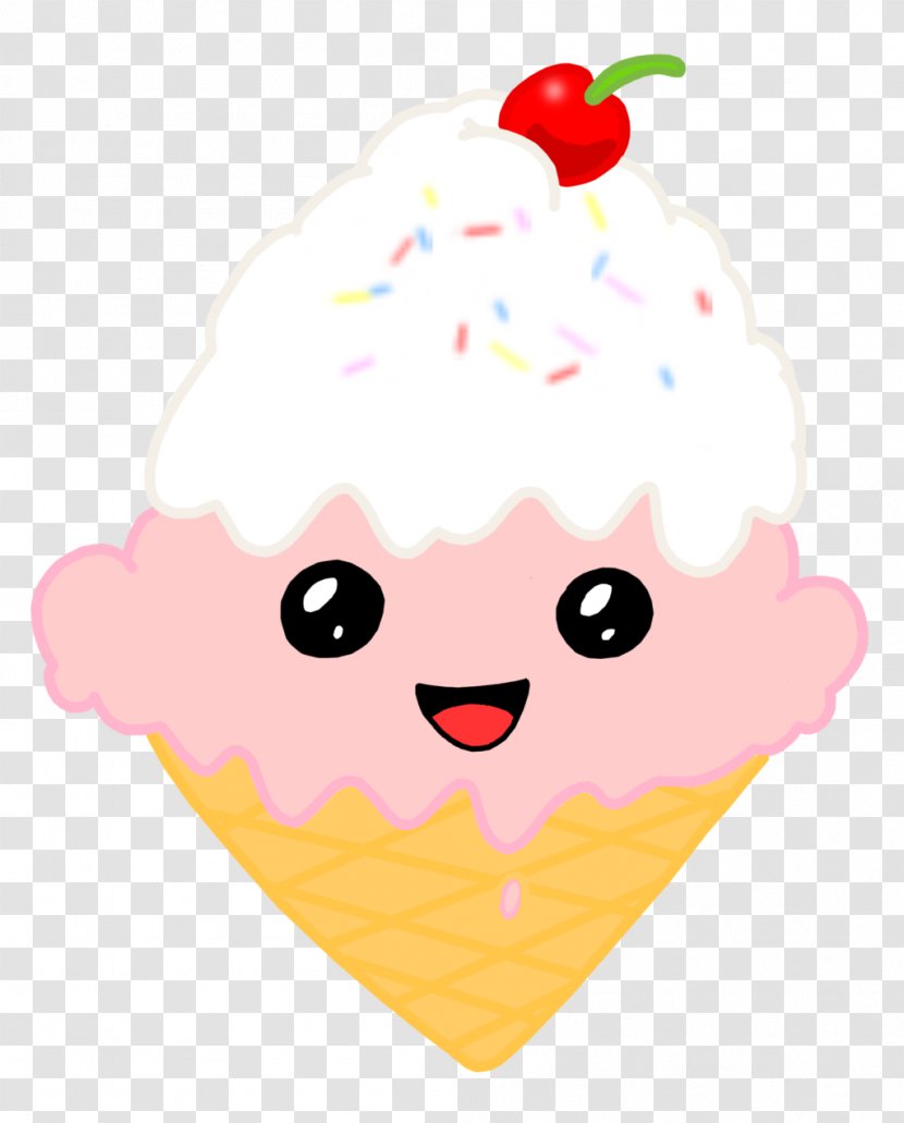 Ice Cream Cones Sundae Kavaii - Sprinkles - Cone Transparent PNG