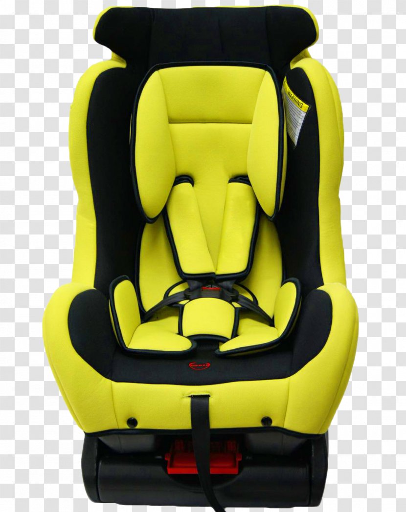 Car Child Safety Seat - Yellow - Seats Transparent PNG