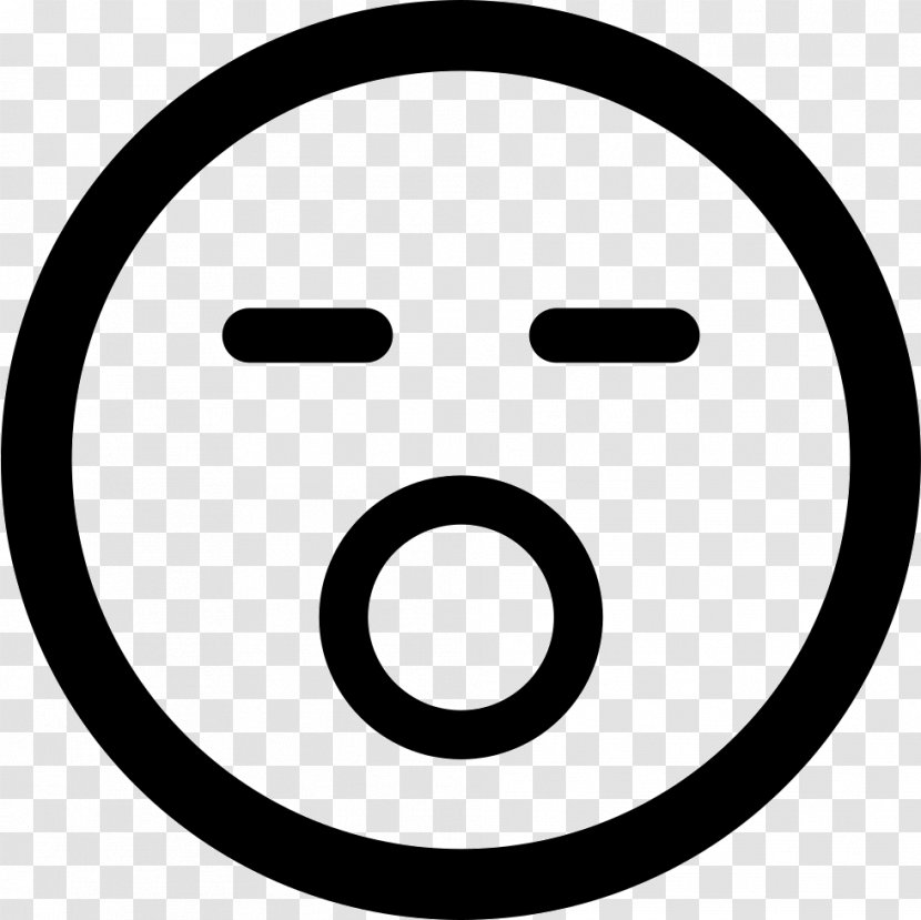 Emoticon Smiley Wink - Black And White Transparent PNG