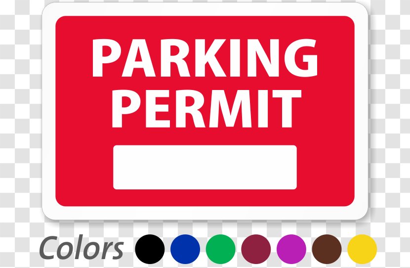 Parking Car Park Decal Sticker Company - Bumper - Permit Transparent PNG