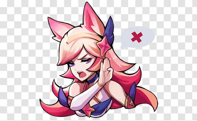 League Of Legends Ahri Sticker Riot Games Star - Silhouette Transparent PNG