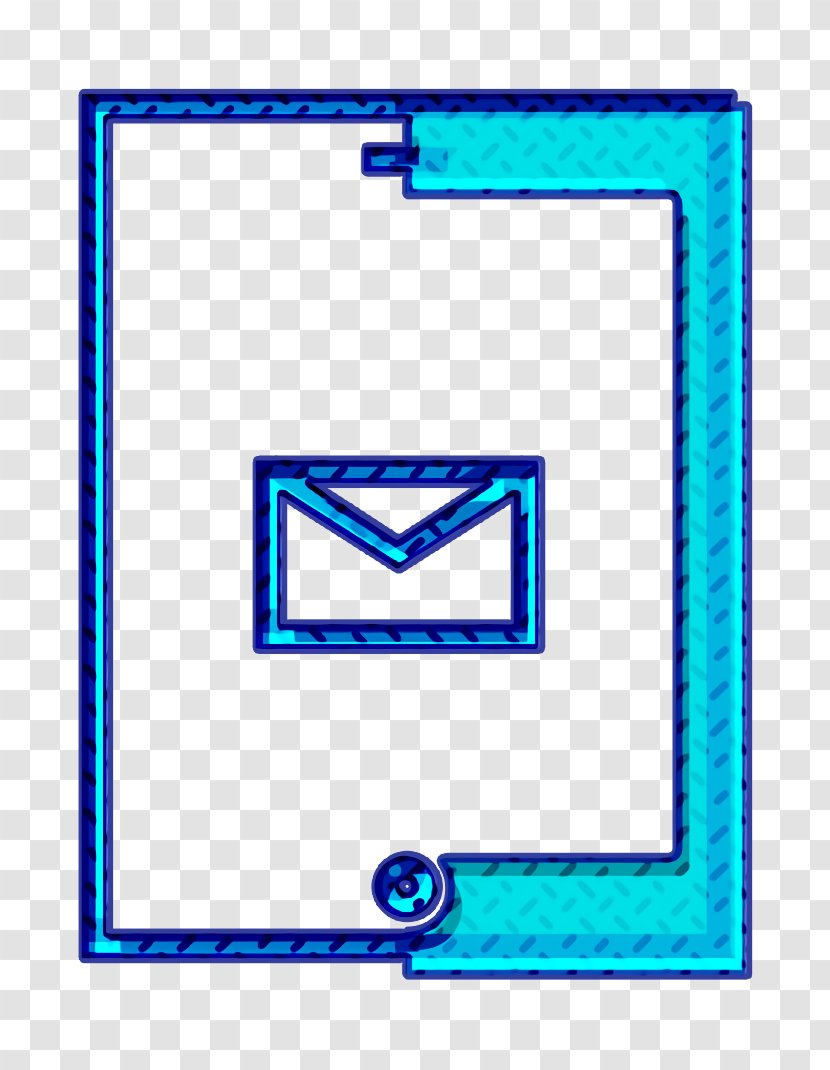 Ipad Icon Message Pro - Electric Blue - Symbol Rectangle Transparent PNG