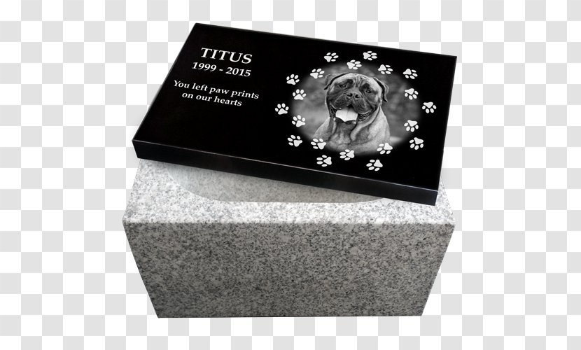 Dog Headstone Granite Urn Pet - Rectangle Transparent PNG