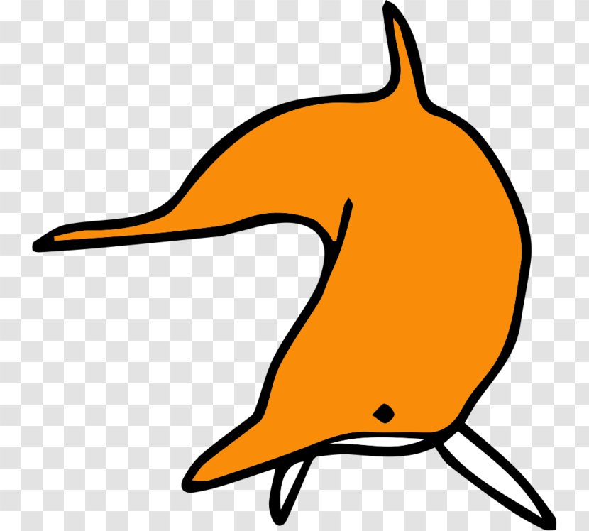 Clip Art Beak Fauna Line Orange S.A. - Les Dauphins Transparent PNG