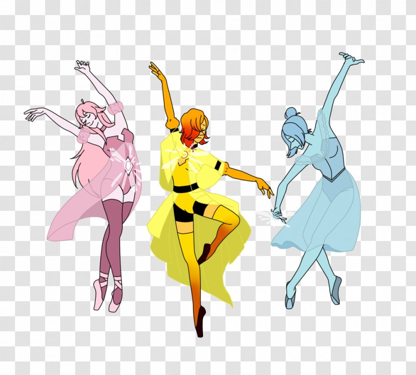 Pearl Art Gemstone Dance - Fictional Character - Yellow Dancer Transparent PNG