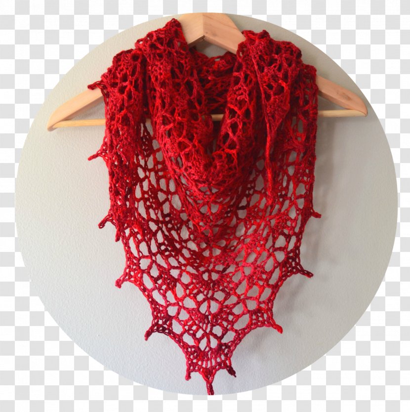 Shawl Scarf Crochet Knitting Pattern - Headscarf Transparent PNG