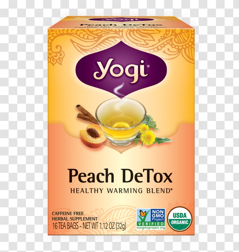 Green Tea Yogi Ginger Herbal - Bag - Peach Transparent PNG