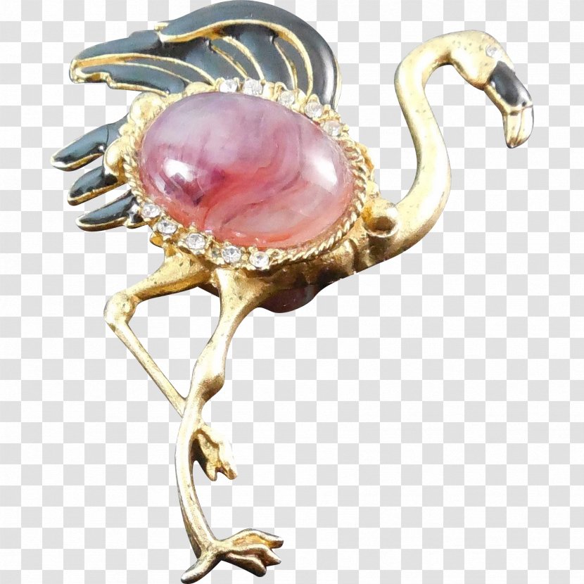 Body Jewellery Clothing Accessories Brooch Bird - Flamingo Transparent PNG