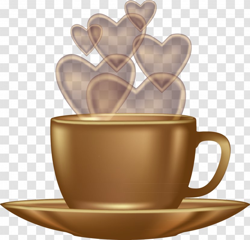 Coffee Cup Cafe Breakfast Turkish - Heart - Of Transparent PNG