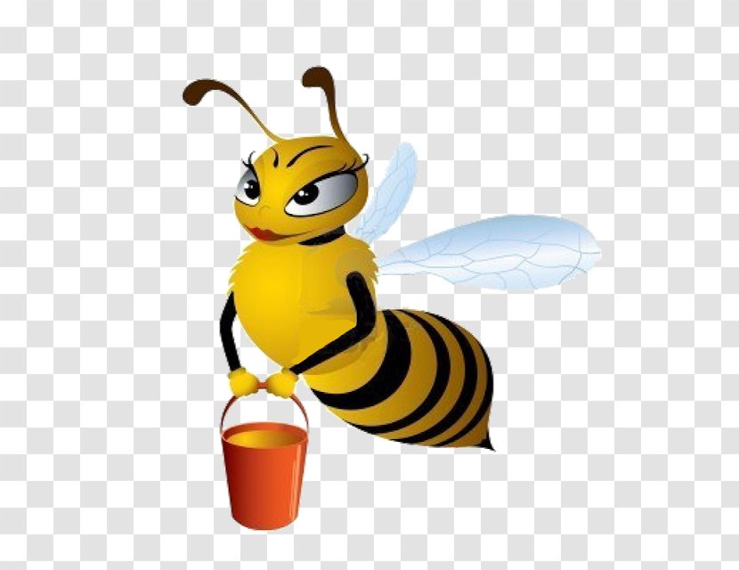 Honey Bee Vector Graphics Image Illustration - Life Cycle Transparent PNG