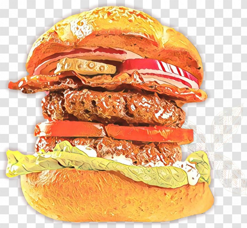 Food Fast Dish Junk Cuisine - Cheeseburger - Bun Veggie Burger Transparent PNG