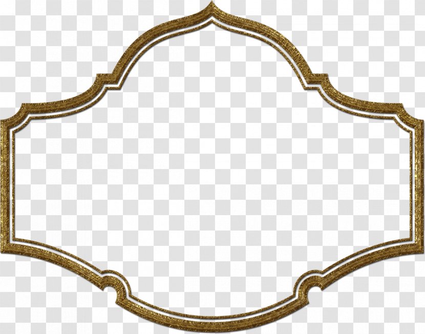Decorative Arts Gemstone - Gold Frame Transparent PNG